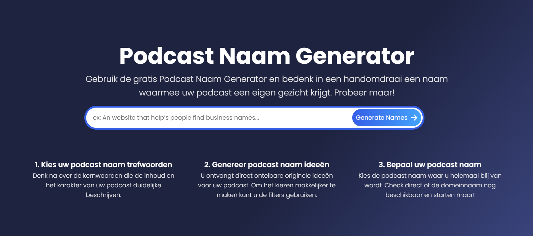 Podcast Naam Generator