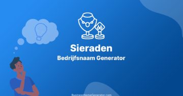 Sieraden Bedrijfsnaam Generator