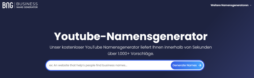 Youtube-Namensgenerator